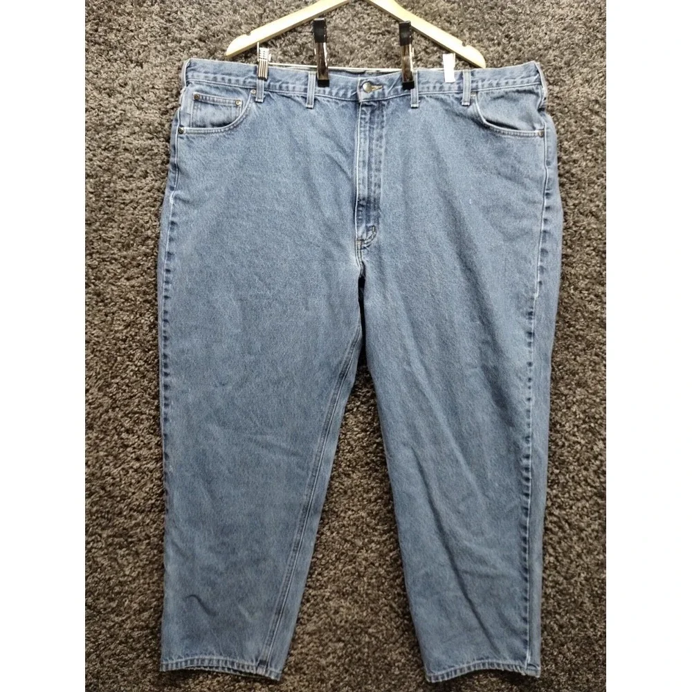 Carhartt Jeans Men 48x32 Blue Relaxed Fit‎ B17 DST Casual Workwear Denim Pants
